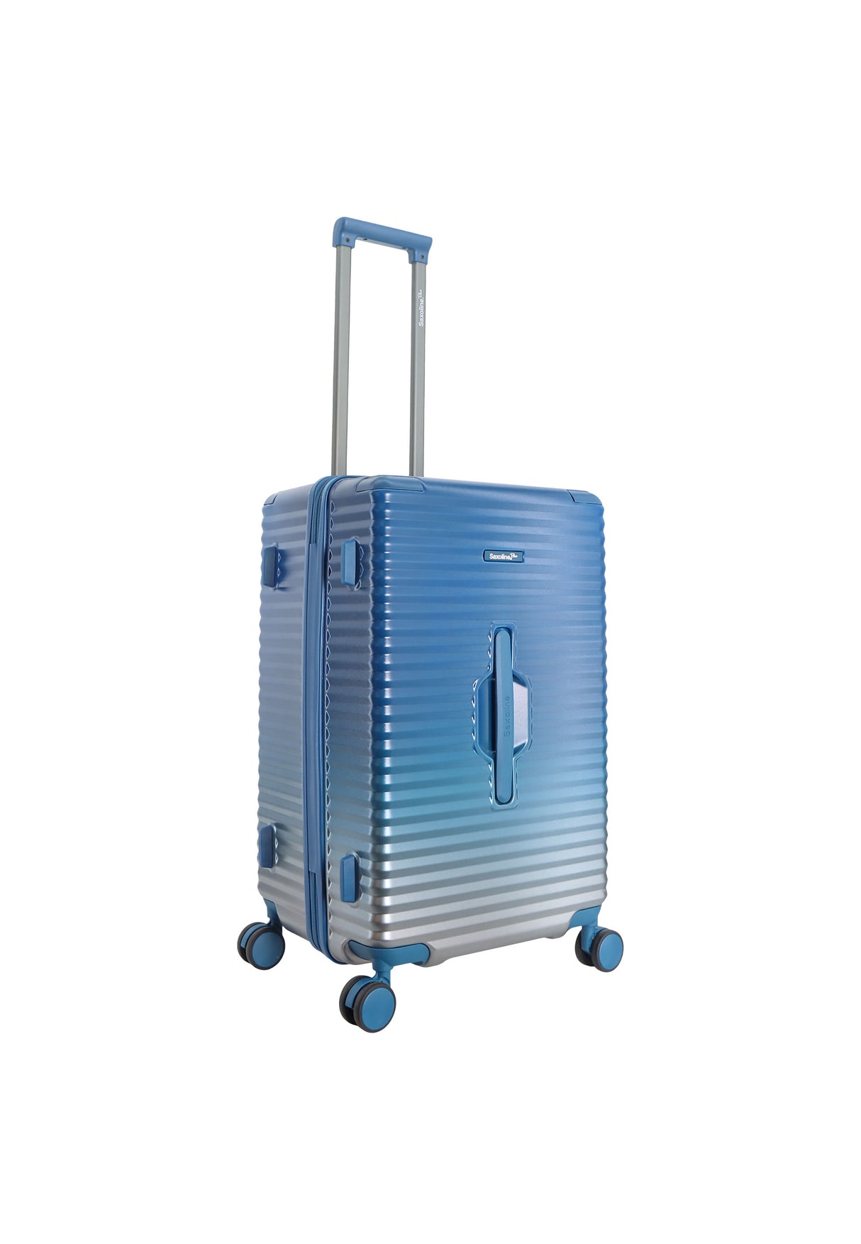 Saxoline Blue Elite Trunk Hard Suitcase - Medium