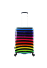 Saxoline Color Strip Print Hard Suitcase Set