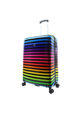Saxoline Color Strip Print Hard Suitcase Set