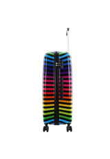 Saxoline Color Strip Print Hard Suitcase Set