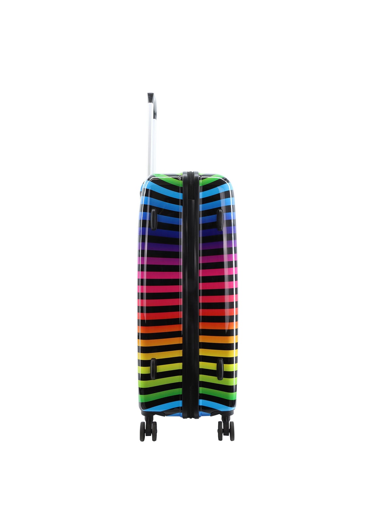 Saxoline Color Strip Print Hard Suitcase Set