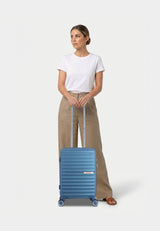 Saxoline Blue Resort Hard Hand Luggage Suitcase Small