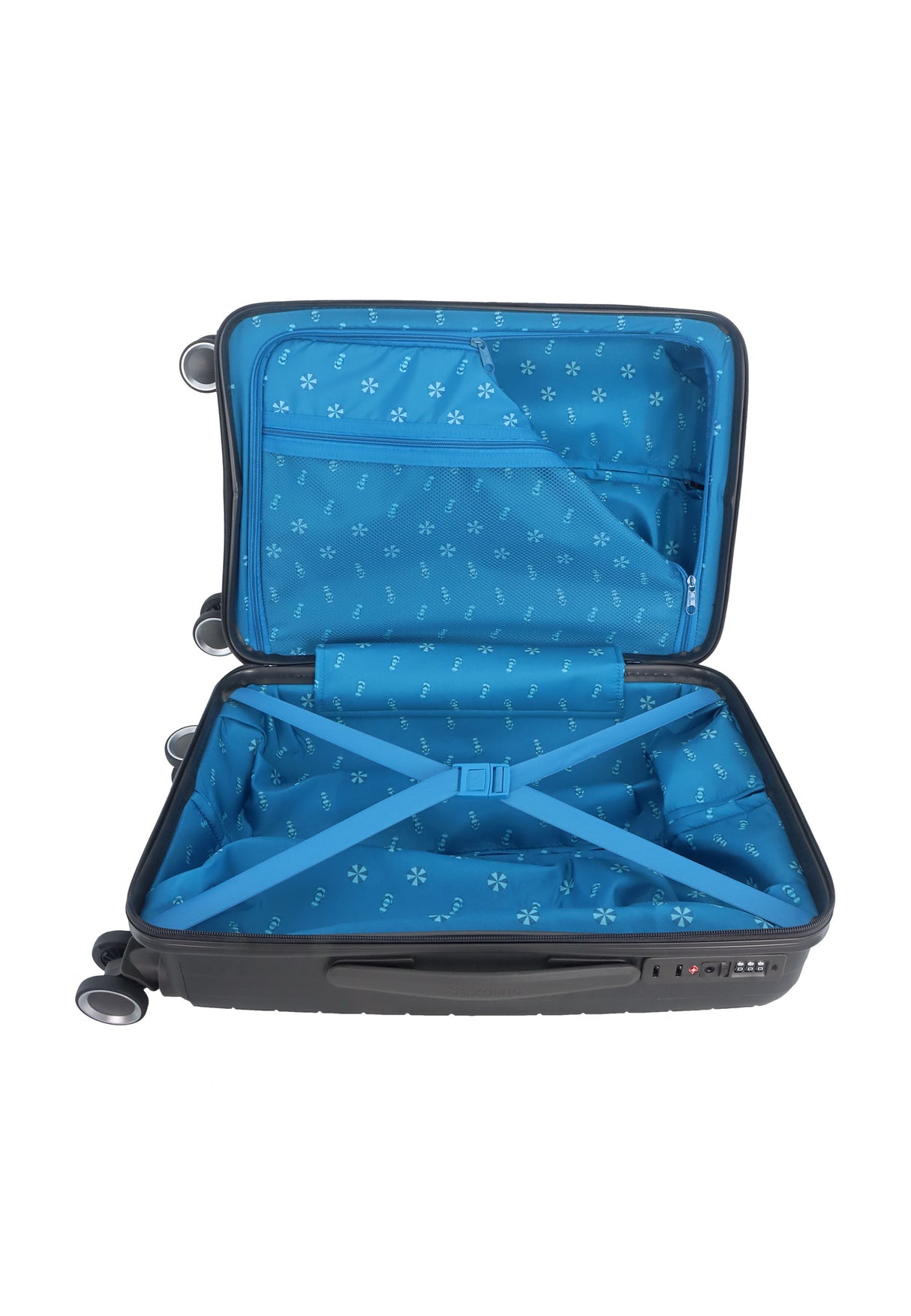 Saxoline Blue Resort Hard Hand Luggage Suitcase Small