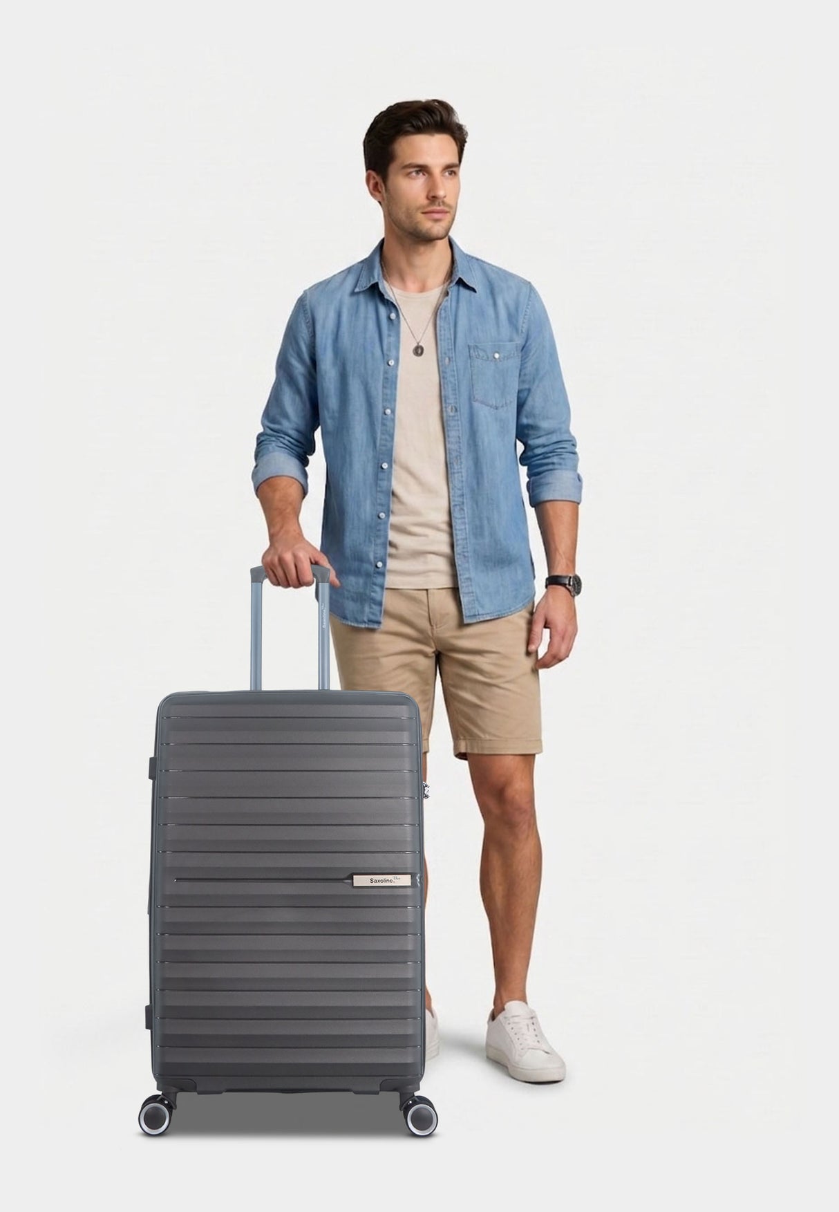Saxoline Blue Resort Hard Suitcase Large