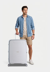 Saxoline Blue Boho Hard Suitcase Large
