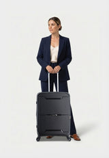 Saxoline Blue Boho Hard Suitcase Medium