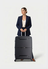 Saxoline Blue Boho Hard Suitcase Large