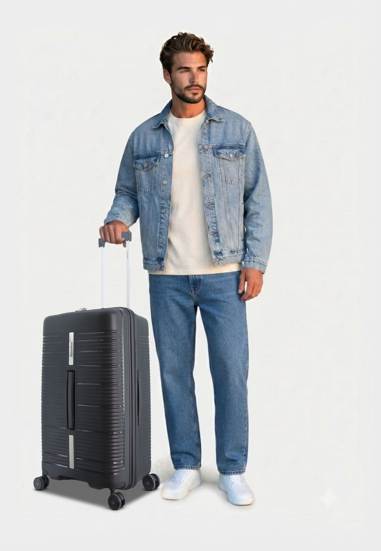 Saxoline Blue Overly Harde Koffer Medium