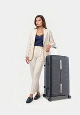 Saxoline Blue Overly Hard Suitcase Large