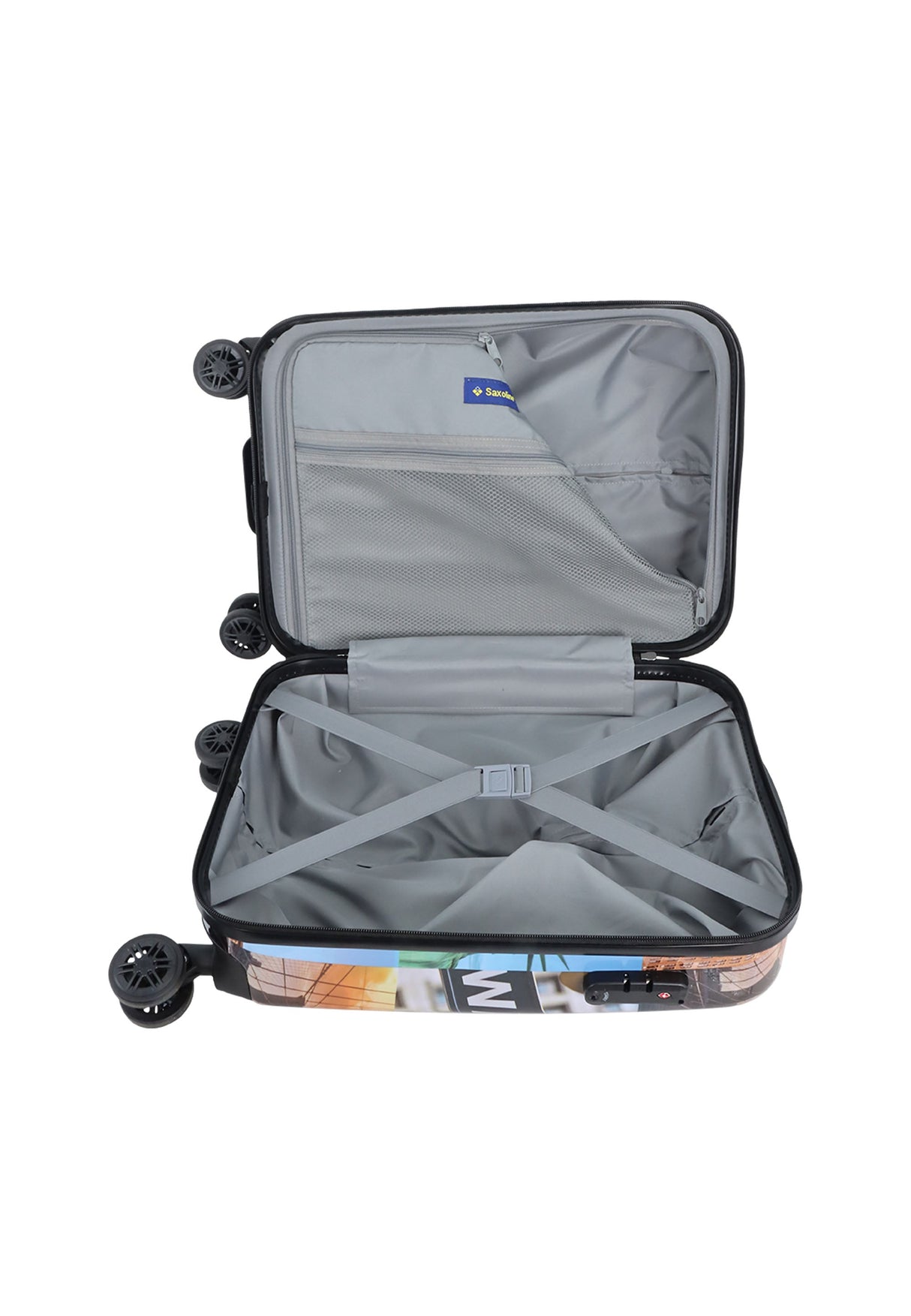Saxoline The Big Apple Printed Hard Suitcase Small