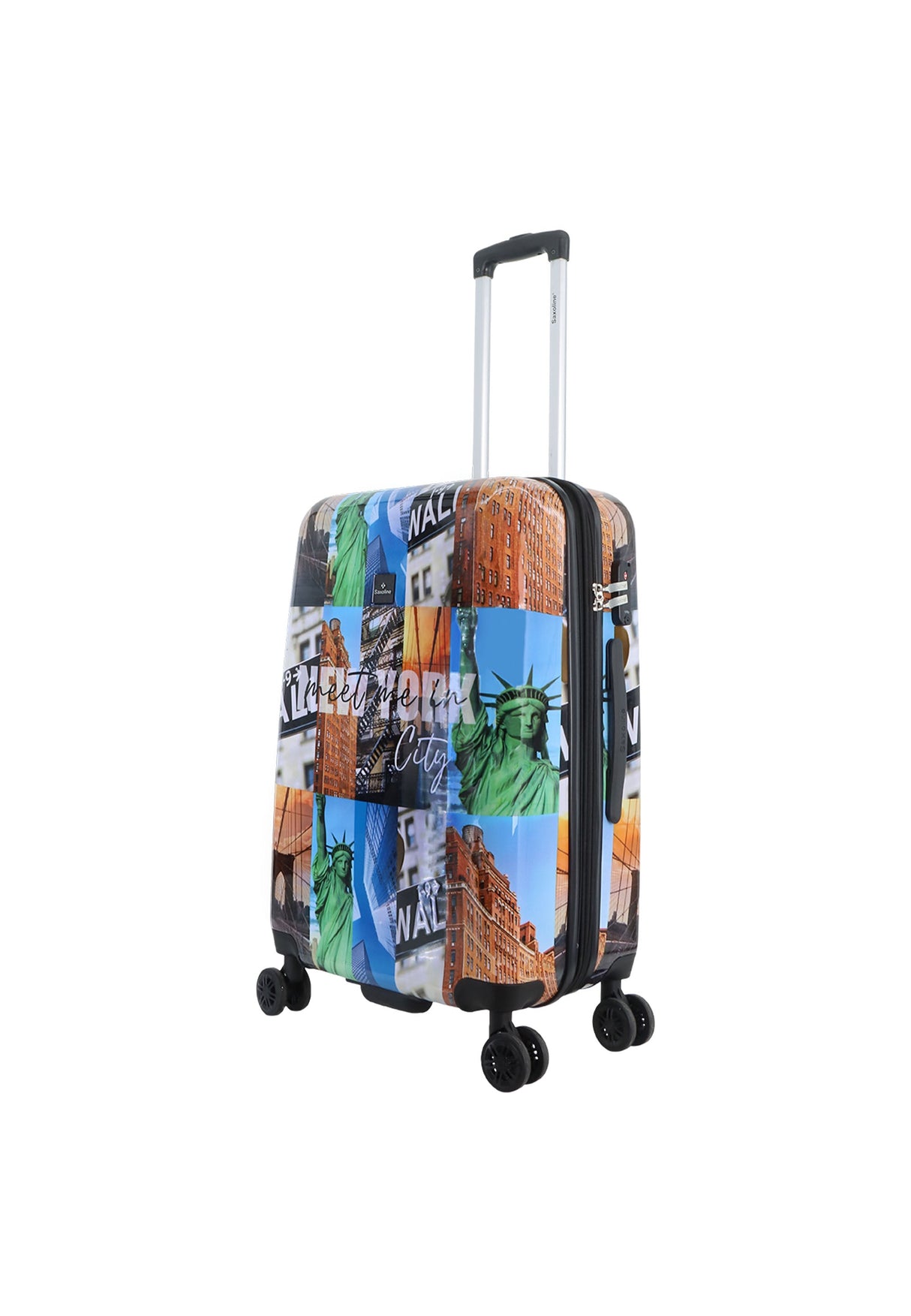 Saxoline The Big Apple Printed Hard Suitcase Medium