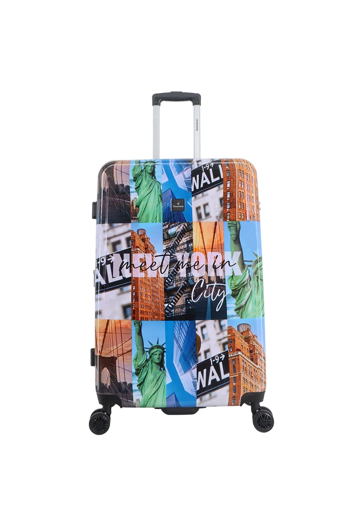 Saxoline The Big Apple Printed Hard Suitcase Set