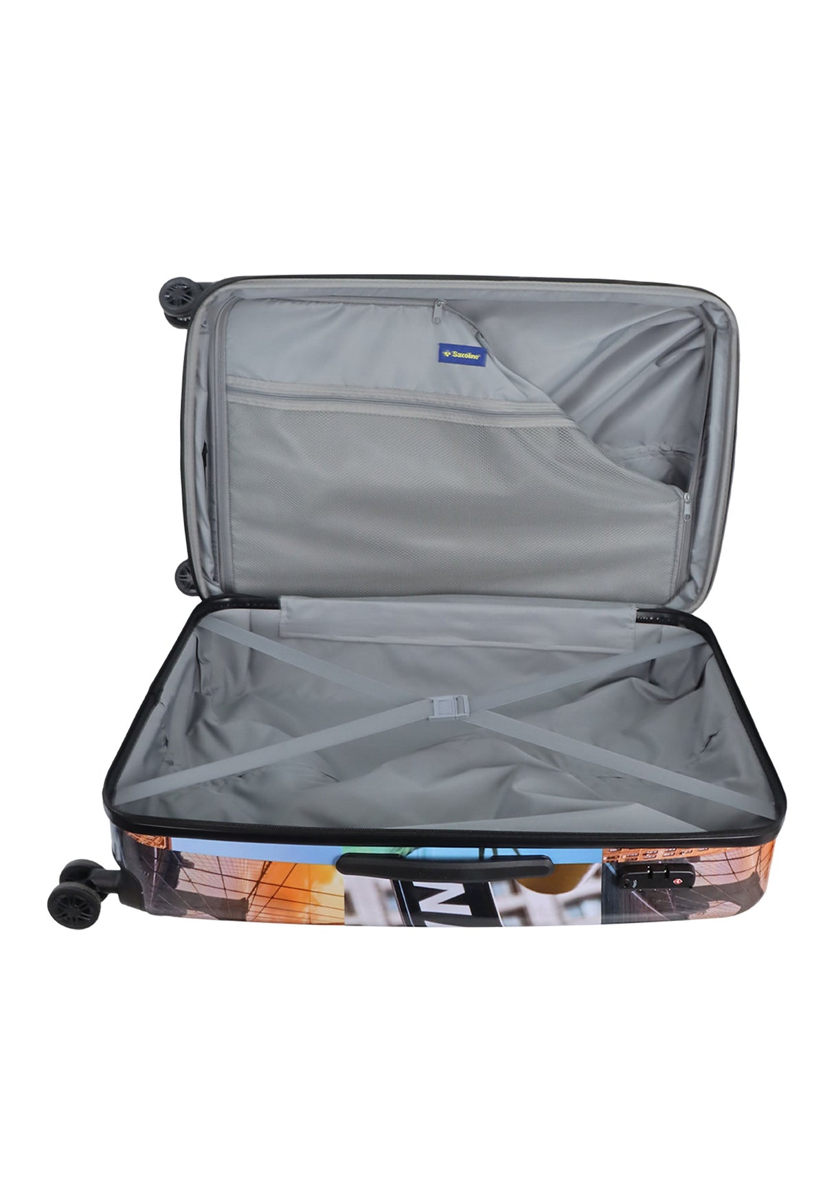 Saxoline The Big Apple Printed Hard Suitcase Set