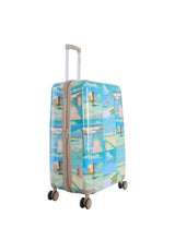 Saxoline Coastal Beauty Printed Hard Suitcase