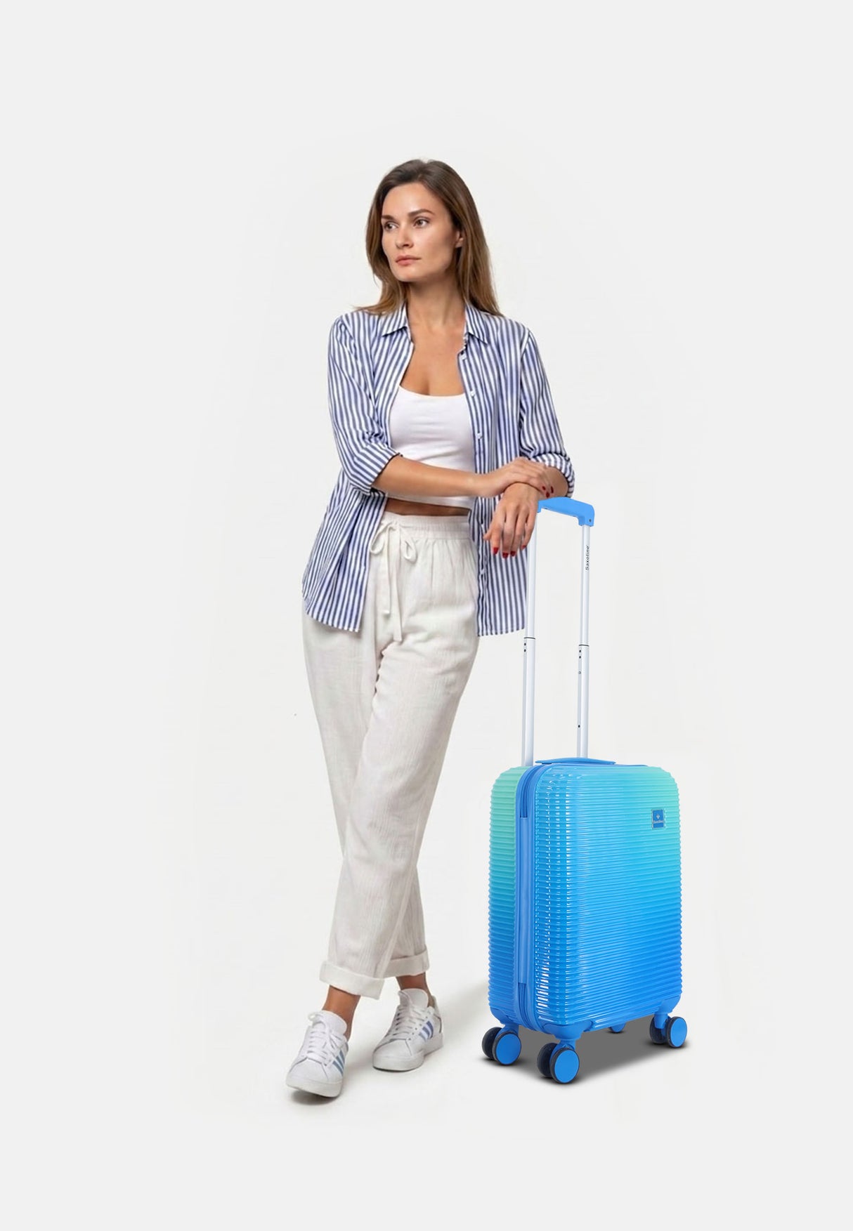 Saxoline Twist Hard Hand Luggage Suitcase Small