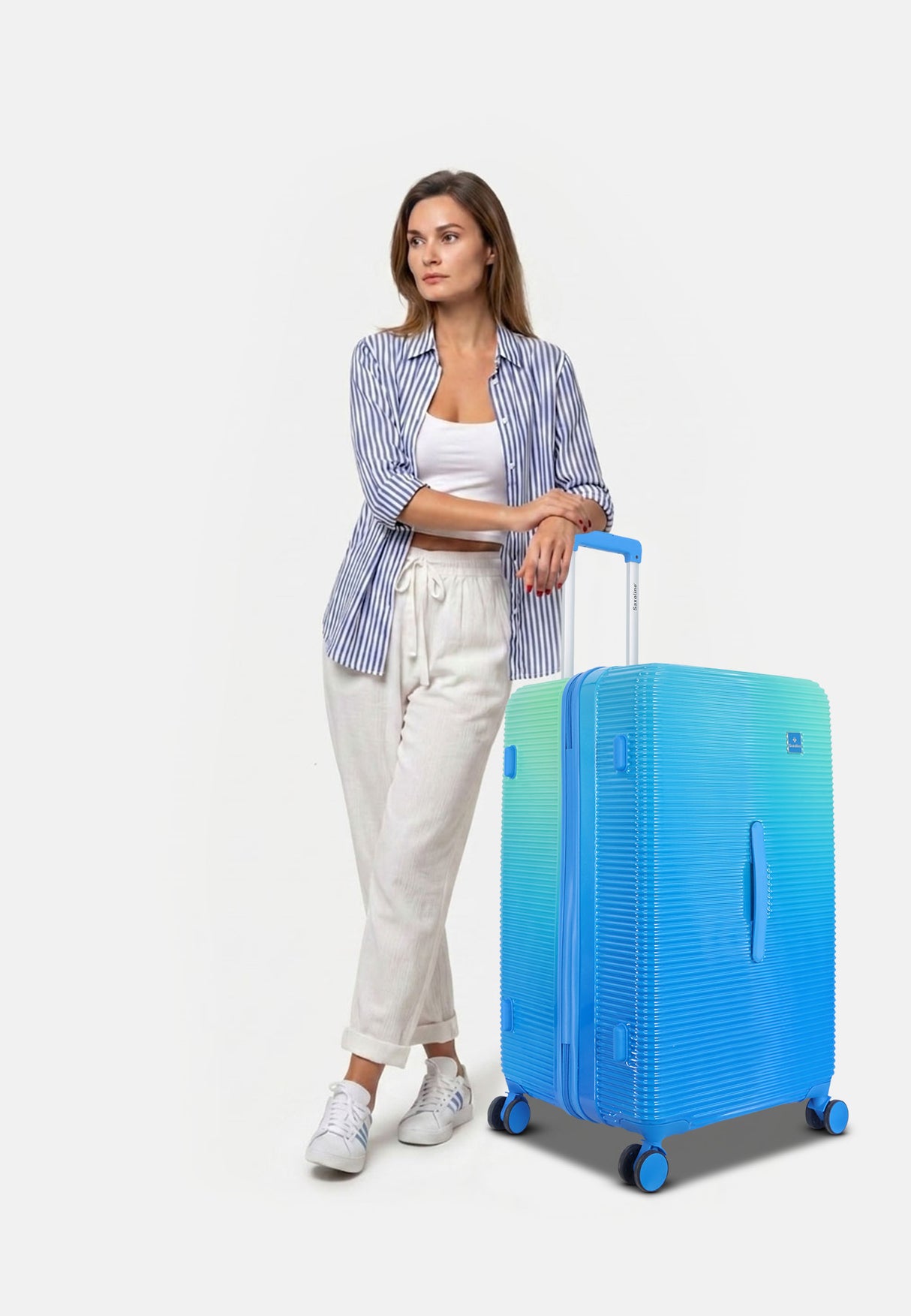 Saxoline Twist Trunk Hard Suitcase Large