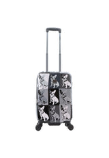 Saxoline Bulldog Monochrome Printed Hard Suitcase Small