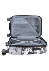 Saxoline Bulldog Monochrome Printed Hard Suitcase Small