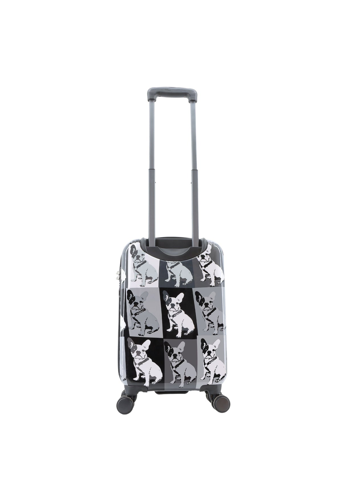 Saxoline Bulldog Monochrome Printed Hard Suitcase Small