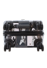 Saxoline Bulldog Monochrome Printed Hard Suitcase Small
