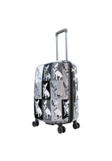 Saxoline Bulldog Monochrome Printed Hard Suitcase Medium