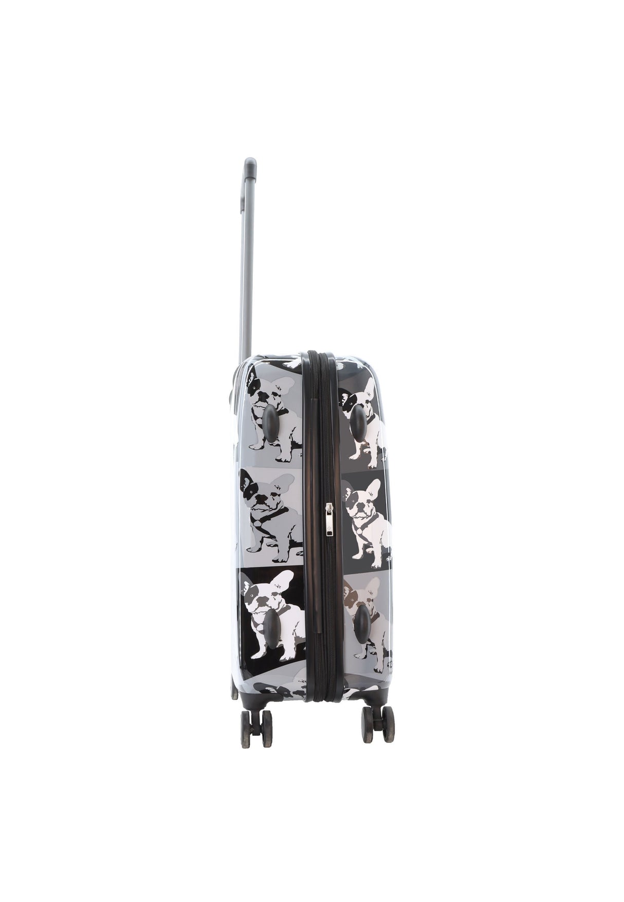 Saxoline Bulldog Monochrome Printed Hard Suitcase Medium