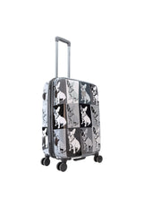 Saxoline Bulldog Monochrome Printed Hard Suitcase Medium