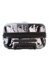 Saxoline Bulldog Monochrome Printed Hard Suitcase Medium