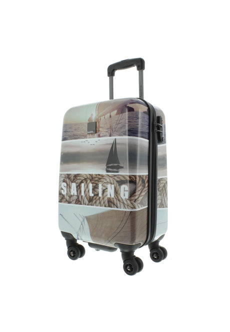 Saxoline Blue Sailing Cabin Hard-shell Suitcase