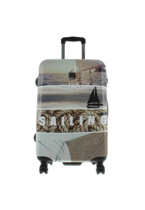 Saxoline Blue Sailing Medium Hard-shell Suitcase