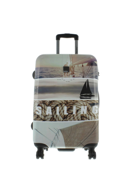 Saxoline Blue Sailing Medium Hard-shell Suitcase