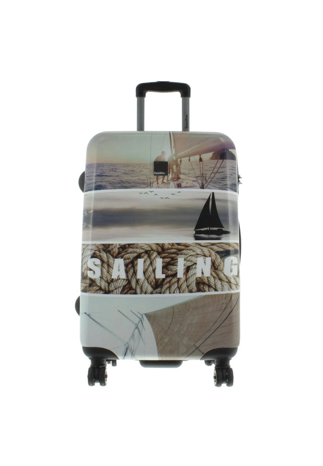 Saxoline Blue Sailing Medium Hard-shell Suitcase