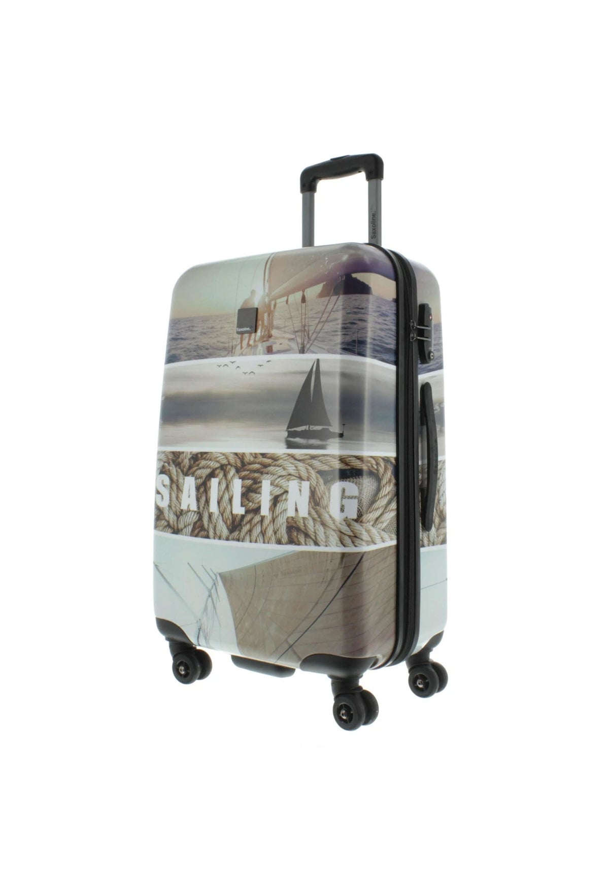 Saxoline Blue Sailing Medium Hard-shell Suitcase