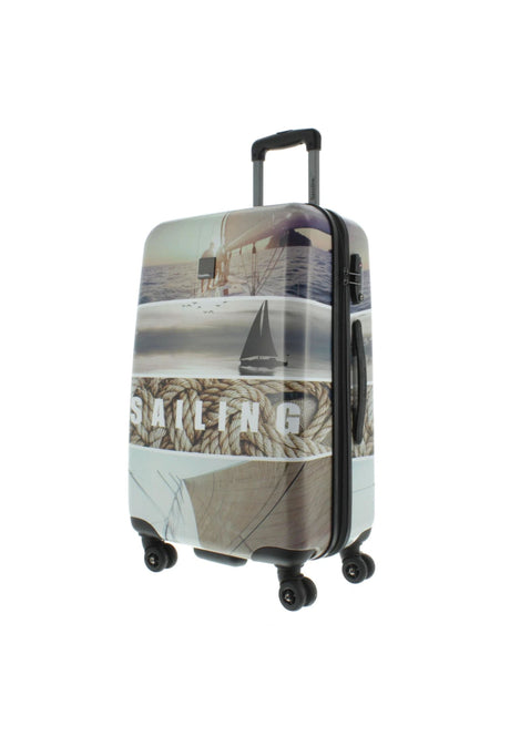 Saxoline Blue Sailing Medium Hard-shell Suitcase