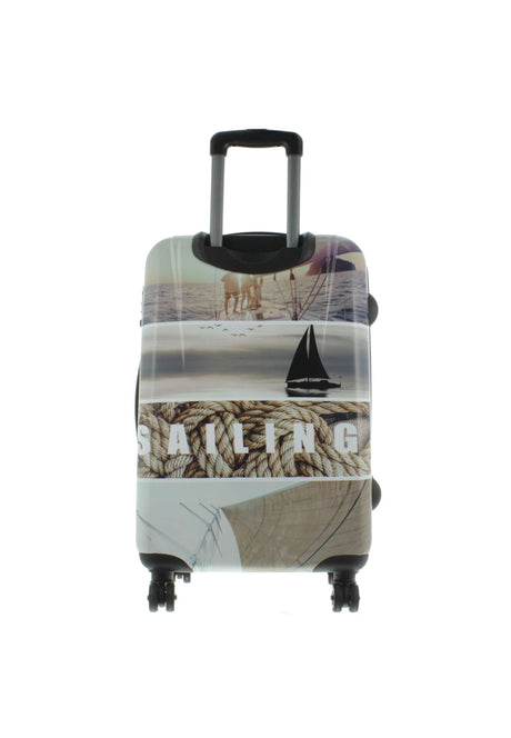 Saxoline Blue Sailing Medium Hard-shell Suitcase