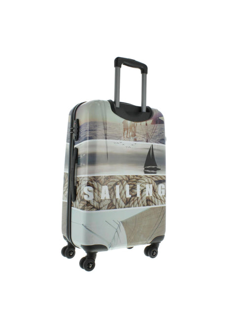 Saxoline Blue Sailing Medium Hard-shell Suitcase