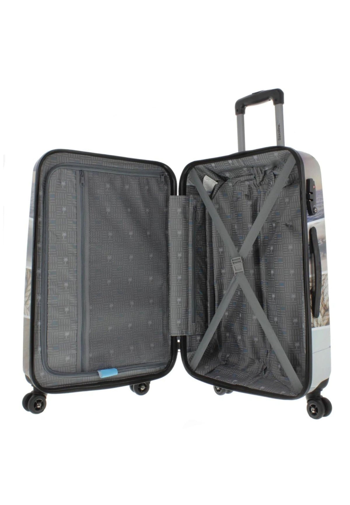 Saxoline Blue Sailing Medium Hard-shell Suitcase