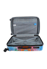 Saxoline Blue Butterfly Nature Printed Hard Suitcase Medium