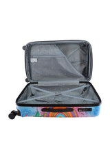 Saxoline Blue Butterfly Nature Printed Hard Suitcase Medium