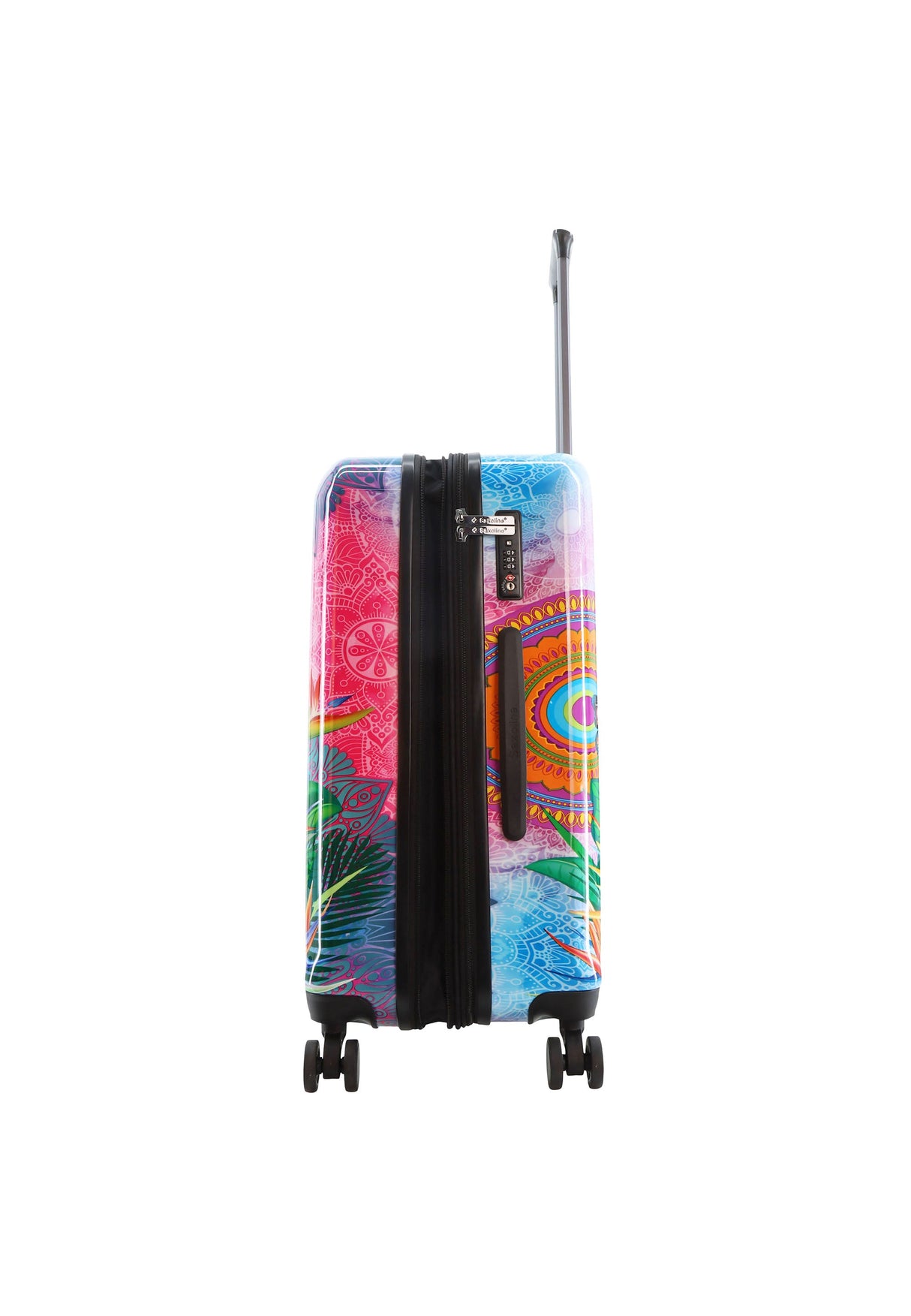 Saxoline Blue Butterfly Nature Printed Hard Suitcase Medium