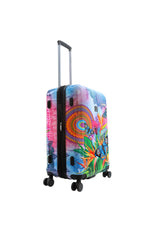 Saxoline Blue Butterfly Nature Printed Hard Suitcase Medium