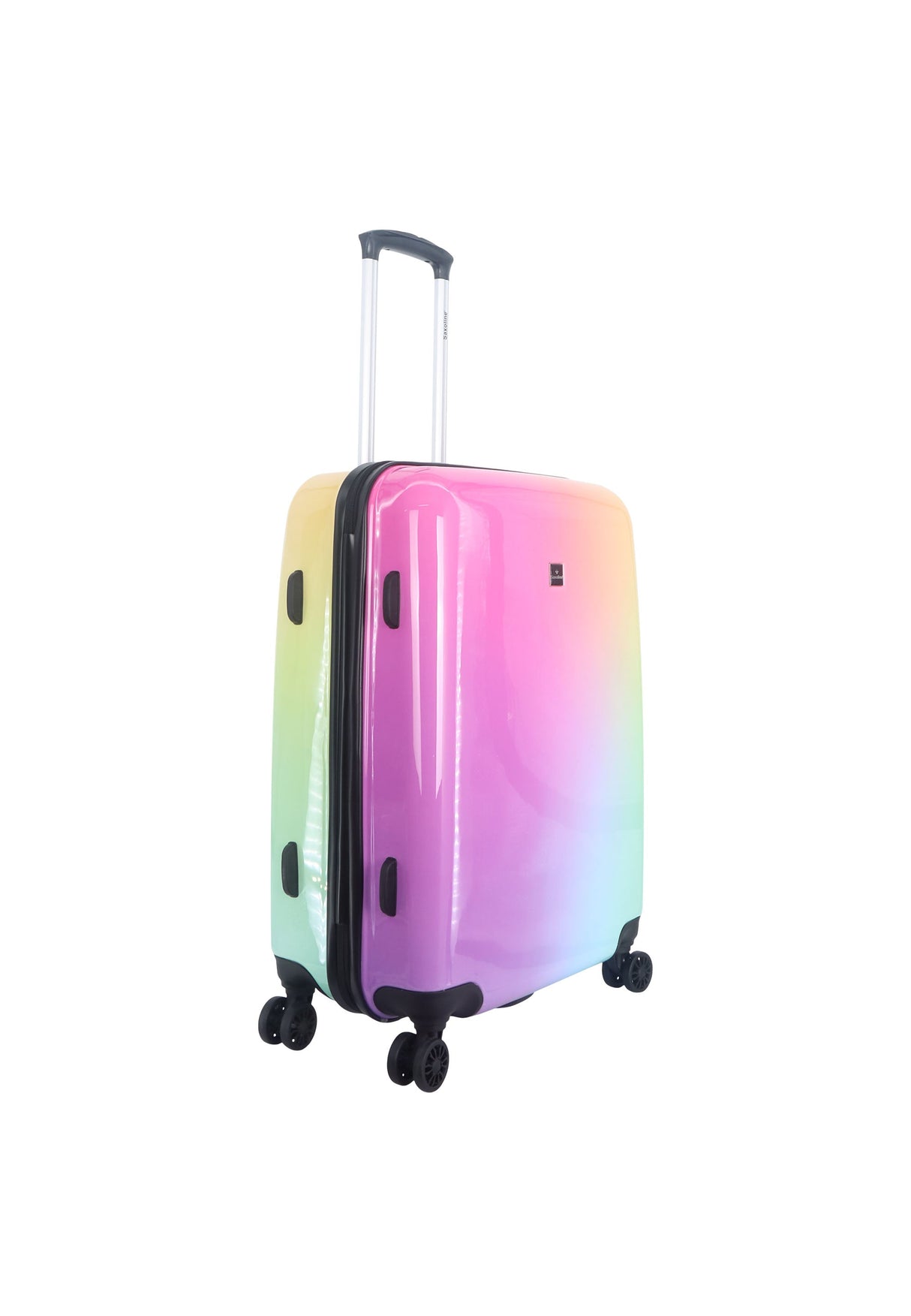 Saxoline Rainbow Print Hard Suitcase Medium
