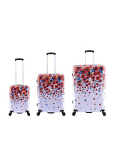 Saxoline Harde Blessing Flowers Print Hard Suitcase Set