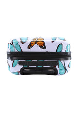 Saxoline Springful Butterfly Print Hard Suitcase Small