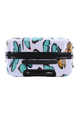 Saxoline Springful Butterfly Print Hard Suitcase Medium