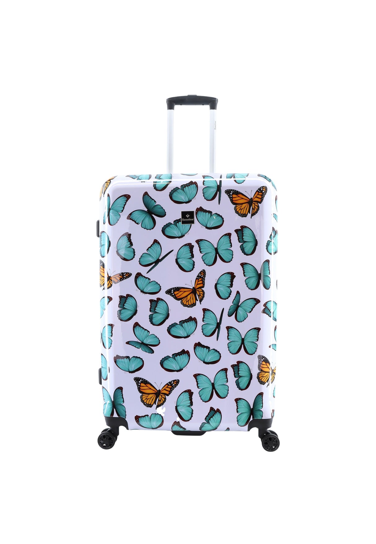 Saxoline Springful Butterfly Print Hard Suitcase Large