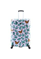 Saxoline Springful Butterfly Print Hard Suitcase Large