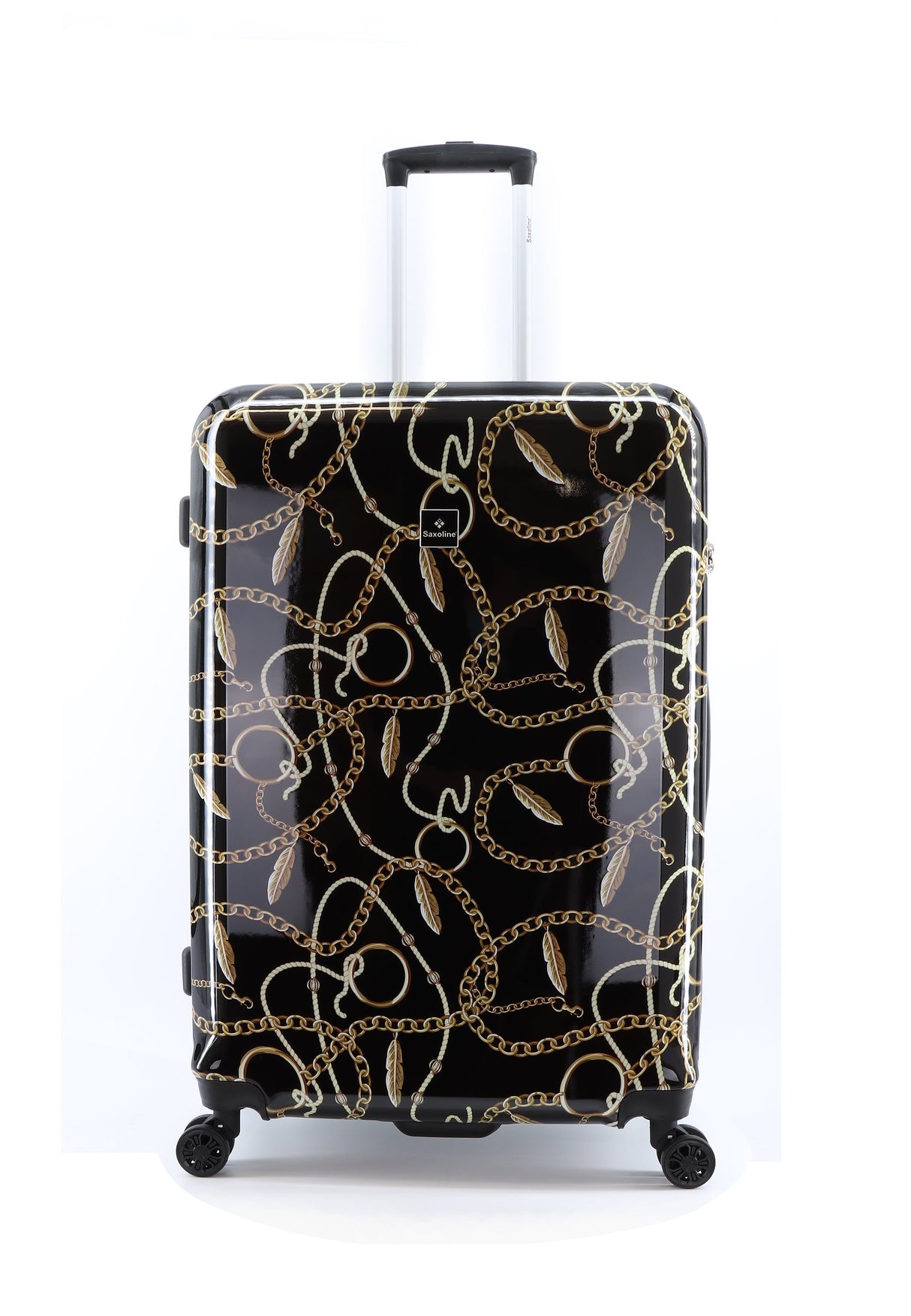 Saxoline Golden Age Print Hard Suitcase Set