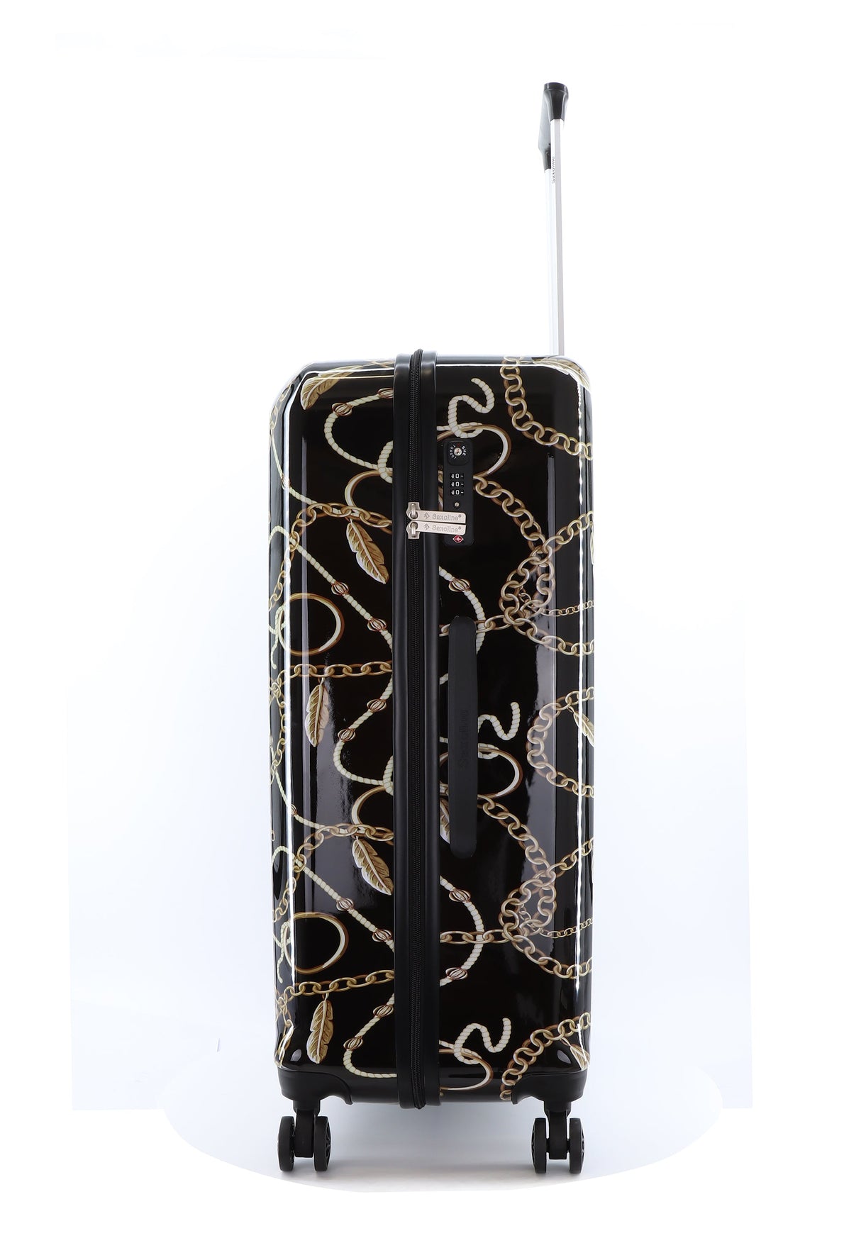 Saxoline Golden Age Print Hard Suitcase Set