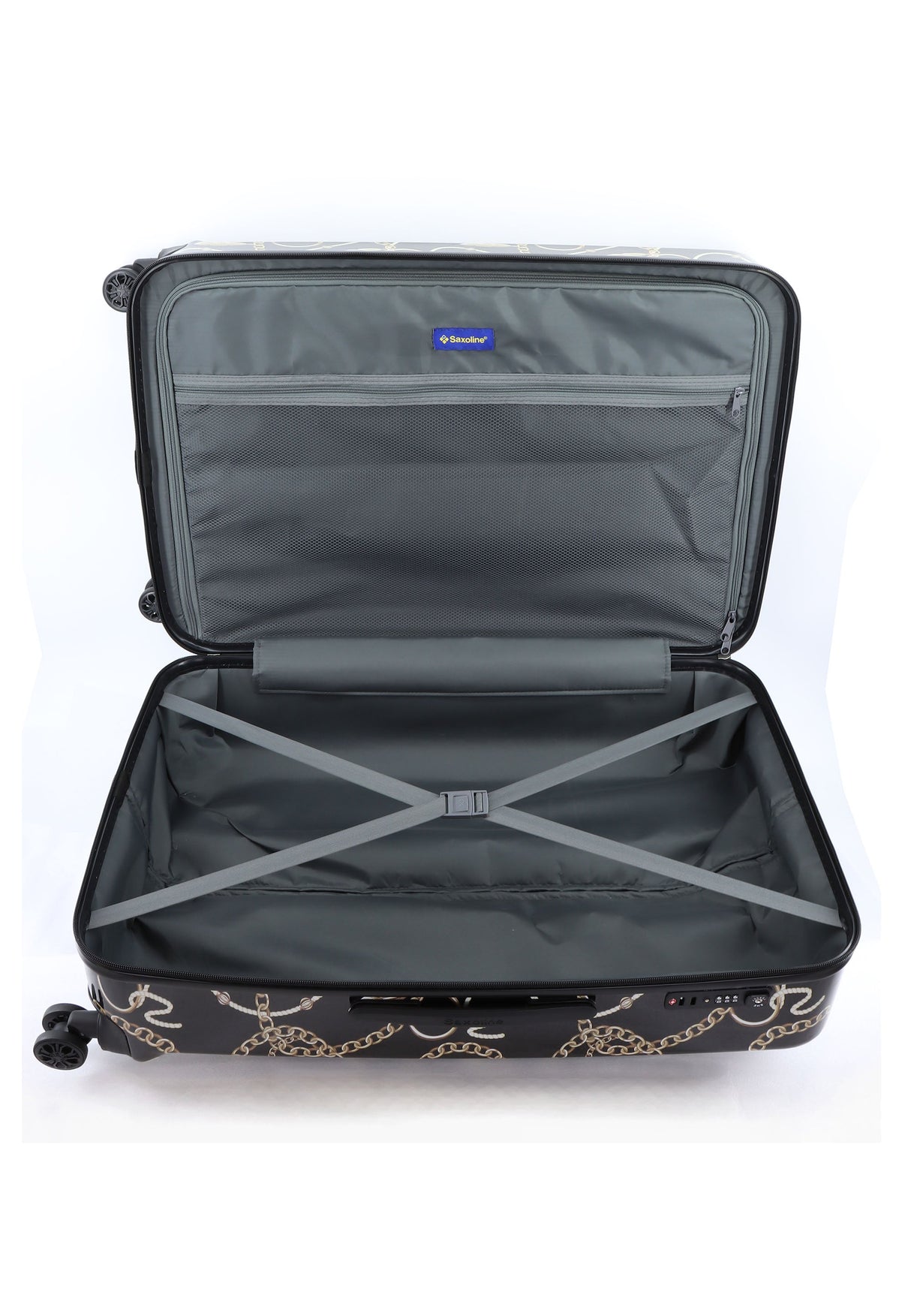 Saxoline Golden Age Print Hard Suitcase Set